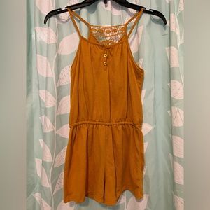 Mudd Brand kids shot romper mustard yellow